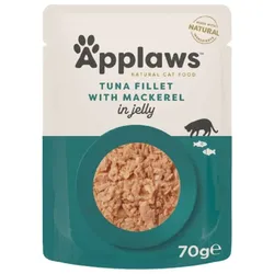 APPLAWS Cat Pouch Thunfischfilet mit Makrele in Gelee 70 g