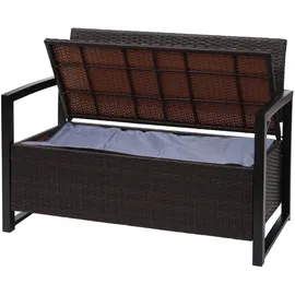 MCW MCW-F39 2er Sitzbank 120 x 60 x 85 cm Braun/Grün