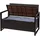 MCW MCW-F39 2er Sitzbank 120 x 60 x 85 cm Braun/Grün