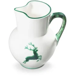 Gmundner Keramik Grüner Hirsch, Krug Wiener Form 1,5 Liter