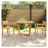 vidaXL Garten-Esstisch Ø 110 x 75 cm braun