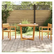vidaXL Garten-Esstisch Ø 110 x 75 cm braun