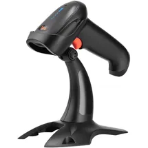 Tera Pro kabelloser 2D-Barcode-Scanner, Bluetooth, QR-Code-Leser mit Ständer, 2.200 mAh, schnelles und präzises Scannen, HW0002