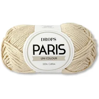 Frida's Wollhaus Drops 50 g Paris Baumwolle Sommergarn Babygarn Stricken Häkeln 57 Farben (uni colour 75 | Creme)