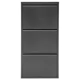 Gowoll Schuhschrank, Schwarz, Metall, 50x103x15 cm, Garderobe, Schuhaufbewahrung, Schuhkipper