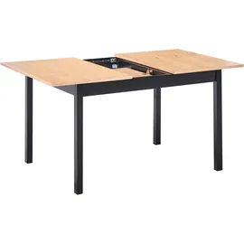 Beliani Esszimmertisch 80 x 74 x 80 cm braun/schwarz