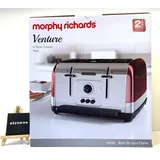 Morphy Richards 240133 4 Schlitz Toaster Rot