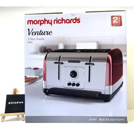 Morphy Richards 240133 4 Schlitz Toaster Rot