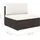 vidaXL Garten-Lounge-Set 5-tlg. braun
