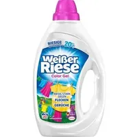 Weißer-Riese Waschmittel Color Gel, flüssig, Kalt-Aktiv, 0,9 Liter, Waschladungen 20