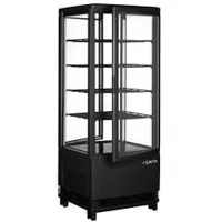 Saro Kühlvitrine mit Doppeltür, Modell SC 100 DT schwarz