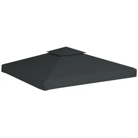 vidaXL Pavillon-Ersatzdach 310 g/m2 Dunkelgrau 3x3 m