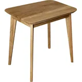 Krok Wood Esstisch Paris aus Massivholz in Eiche 75x50x75 cm - Naturbelassen