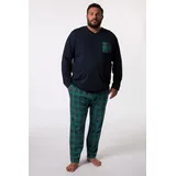 Men Plus by Happy Size Pyjama navy Blau XL