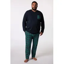 Men Plus by Happy Size Pyjama navy Blau XL