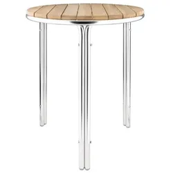 Bolero Runder Tisch Eschenholz 3 Beine 60Cm