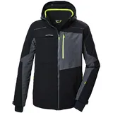 KILLTEC Herren Skijacke/Funktionsjacke mit abzippbarer Kapuze und Schneefang KSW 71 MN SKI JCKT, schwarz, M