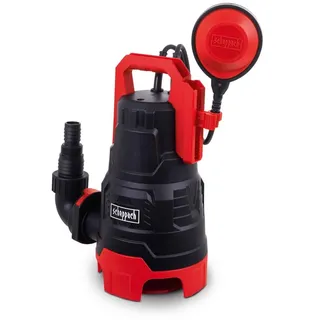 SCHEPPACH DWP400 Schmutzwassertauchpumpe 400W | Fördermenge 9000 L/h | Förderhöhe 6m Tauchtiefe 7m | Partikelgröße 30mm Schmutzwasserpumpe Tauchpumpe