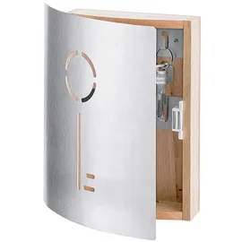 Zeller Present Schlüsselkasten Schlüssel Bambus/Edelstahl,