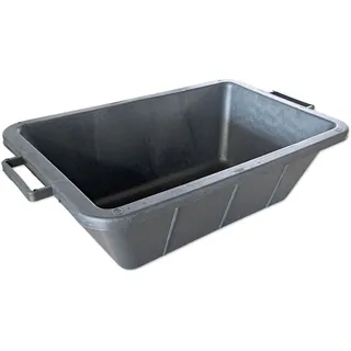 Mehrzweckwanne 12L Gummiert Flexibel Mörtelkübel Pflanzkübel Schwarz Robust