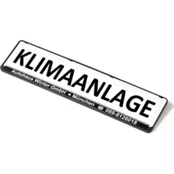 Eichner Werbeschild für Kennzeichenverstärker Klimaanlage