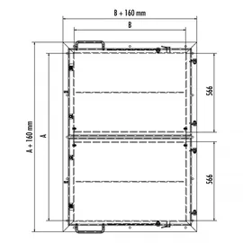 Hailo Professional Schachtabdeckung HS9 120 cm x 120 cm