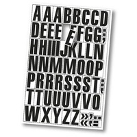 Eichner Magnetische Buchstaben A-Z Größe 43 mm schwarz weiß