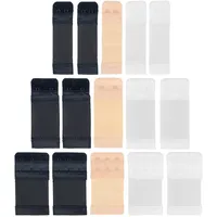 Bequeme BH Erweiterung, 5 Stück, Set in Größe M mit Farbe Schwarz, Weiss und Beige, 2er Haken Reihe, BH Verlängerer, BH Verschluss Verlängerung, Bra Extender, Hakenverlängerer Schwangerschaft - M, 3 Farben, 5 Stück