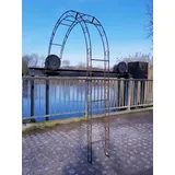 KUHEIGA Wand - Rosenbogen Rost 12mm Massiveisen! B: 200cm Wandrosenbogen