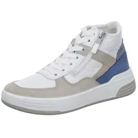 ARA Damen Master Sneaker, Shell,Weiss,COOLBLUE,Sky, 38 EU Weit -