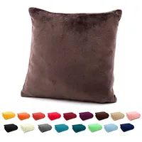 Heimtexland ® Flanell Kuschel Kissen Super Soft Dekokissen Plüsch