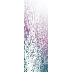 Fototapete ARCHITECTS PAPER "Underwater Violet", bunt (bunt, grau, weiß), B:1m L:2,8m, Vlies, Tapeten, Grafik Tapete Natur Fototapete Lila Blau Weiß Panel 1,00m x 2,80m