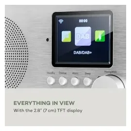 Auna Silver Star Mini Two Internet silber