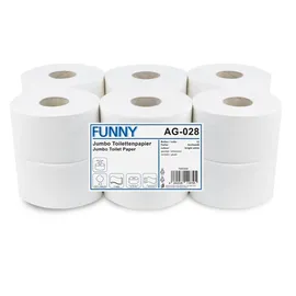 Plock GmbH Jumbo-Toilettenpapier 3-lagig 12 Rollen