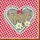 Ambiente Home Ambiente 20 Servietten Papier 33x33cm 3-lagig Heimat Herz Motiv Partyservietten kariert 33 x 33 cm