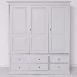Casa Padrino Landhausstil Schlafzimmer Schrank Hellgrau 174 cm - Schlafzimmer Möbel