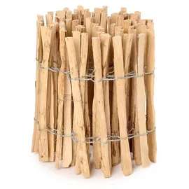 Garronda Staketenzaun 500 x 50 cm Braun/Holz