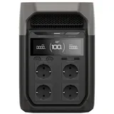 Ecoflow EcoFlow Delta 3 Powerstation Powerstation LiFEPO4 (230 VAC V), Erweiterbare Kapazität von 1 kWh–5 kWh grau|silberfarben