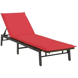 vidaXL Sonnenliege 200 x 65 x 30 cm Braun