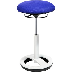 Arbeitshocker TOPSTAR „Sitness High Bob“ Hocker Gr. B/H/T: 38,5 cm x 70 cm x 38,5 cm, Fuß Aluminium poliert, blau Zubehör für Wäschepflege