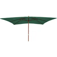 Mendler Sonnenschirm Florida, Gartenschirm Marktschirm, 3x4m Polyester/Holz 6kg ~