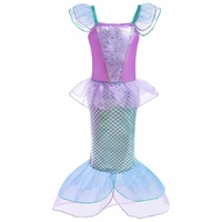 Lito Angels Meerjungfrau Prinzessin Arielle Kostüm Kleid Verkleidung für Kinder Mädchen, Größe 10-12 Jahre 146 152, Lila