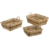 Vacchetti 4706540000 Korb, Rattan, Mehrfarbig, klein, 3 Einheiten