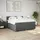 vidaXL Boxspringbett 180 x 200 cm Dunkelgrau
