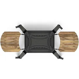 GOZNEY Gestell für Dome Gen 2.0/Pizzaofen Größe XL Holz/Stahl schwarz