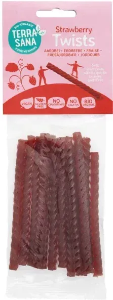 Terrasana Twists Fruchtgummi Erdbeere bio