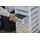 Iris Ohyama Iris Ohyama, Kunststoff Schubladenbox mit 10 tiefen Schubladen, Mattweiß, Easy-pull-system, A4, A5 - A6 Format, Schreibtisch Organizer für Büro,...