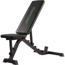 Hantelbank UB40 - klappbare Fitnessbank - verstellbare Trainingsbank schwarz|grün ONE SIZE