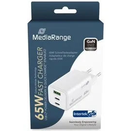 MediaRange 65W Usb-a-und Usb-c-wandladegerät - Black