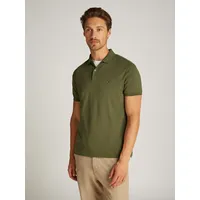 Tommy Hilfiger Poloshirt TOMMY HILFIGER "LIQUID COTTON ESSENTIAL REG POLO", Herren, Gr. M, grün (army grün), Jersey, Obermaterial: 100% Baumwolle, casual, Kurzarm, Shirts